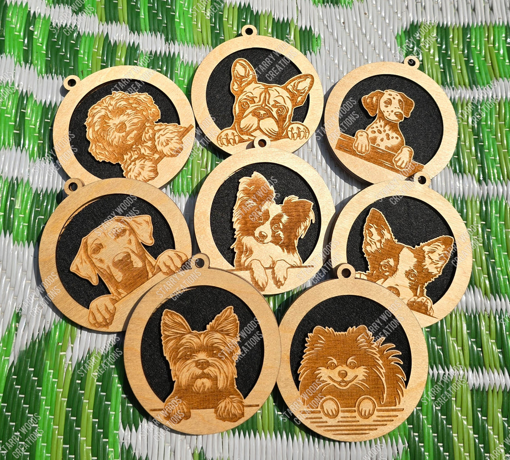 Peeking Dog Hanging Air Freshener