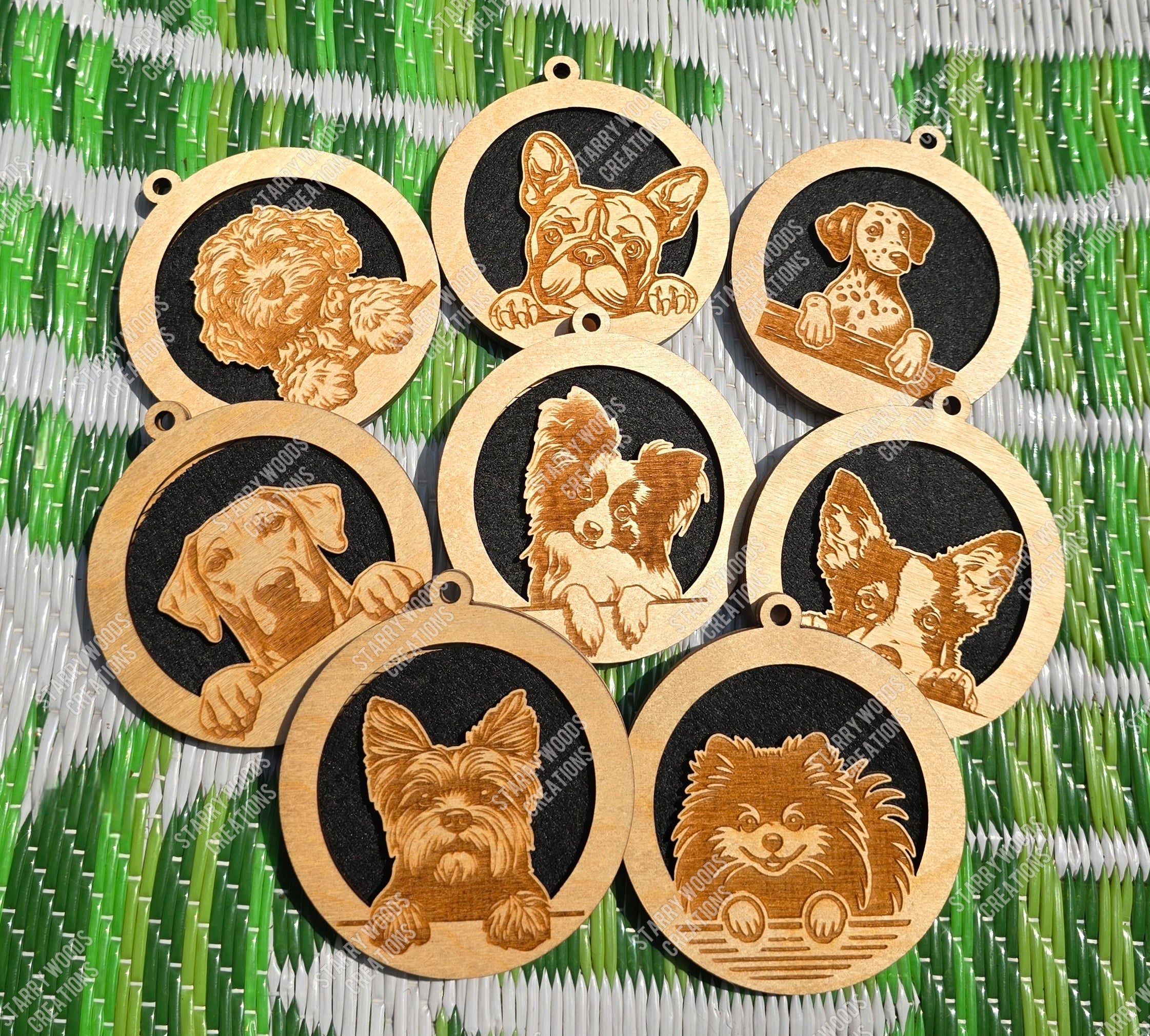 Peeking Dog Hanging Air Freshener