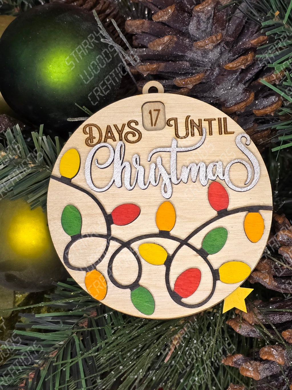 Lights Countdown Ornament