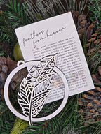 Feathers from Heaven Memorial Ornament