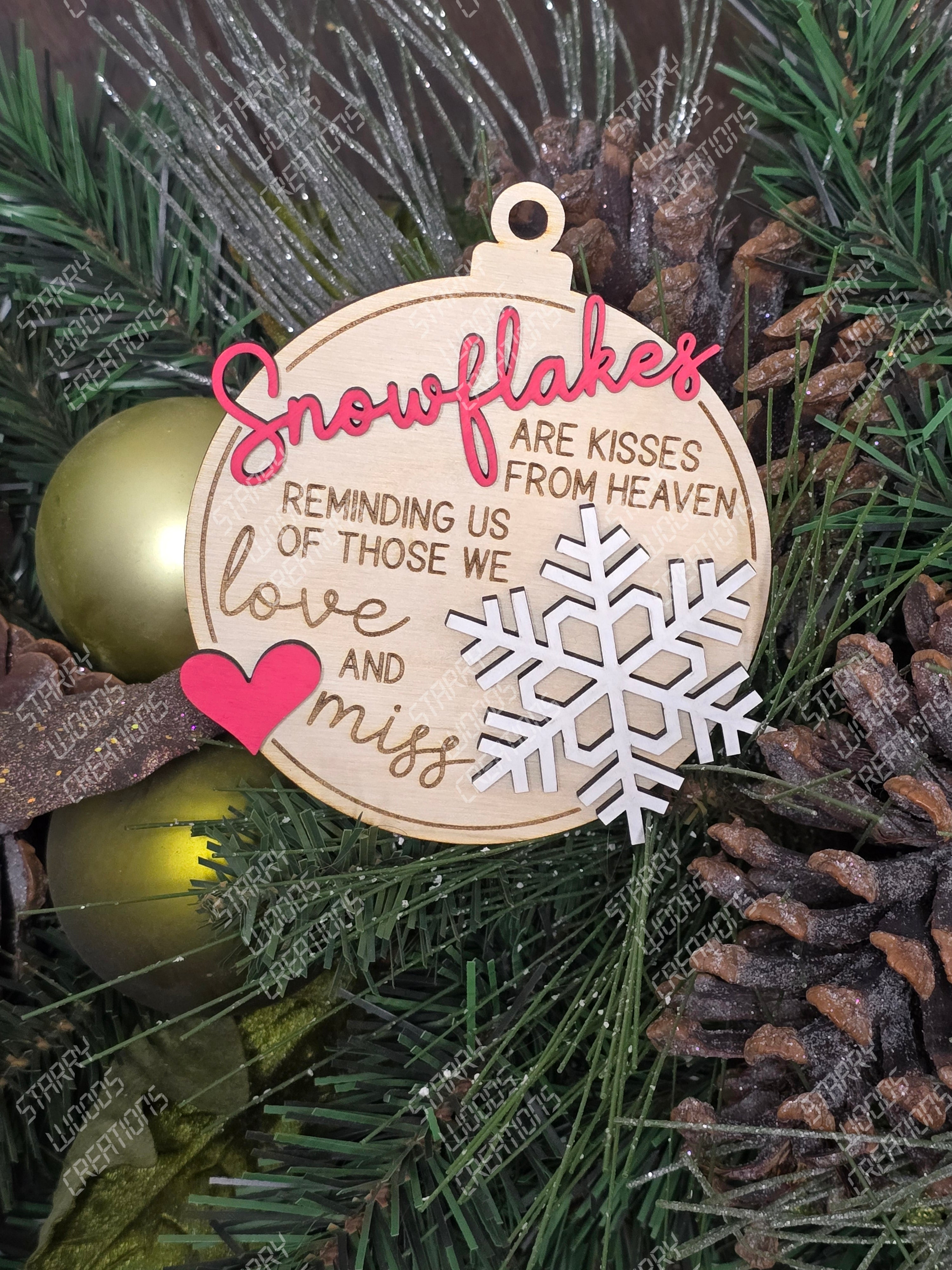 Snowflake Memorial Ornament