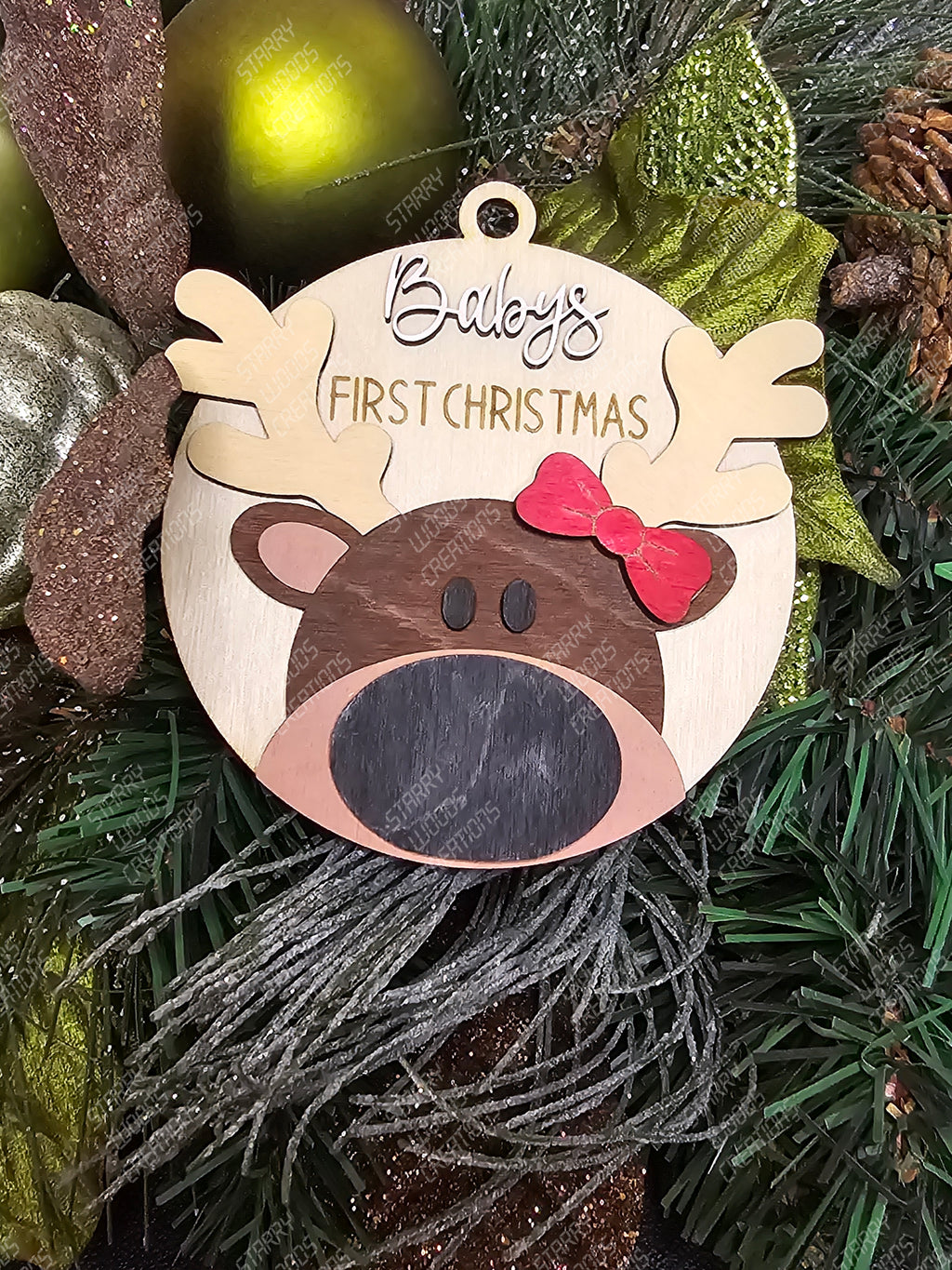 Baby's First Christmas Reindeer Ornament