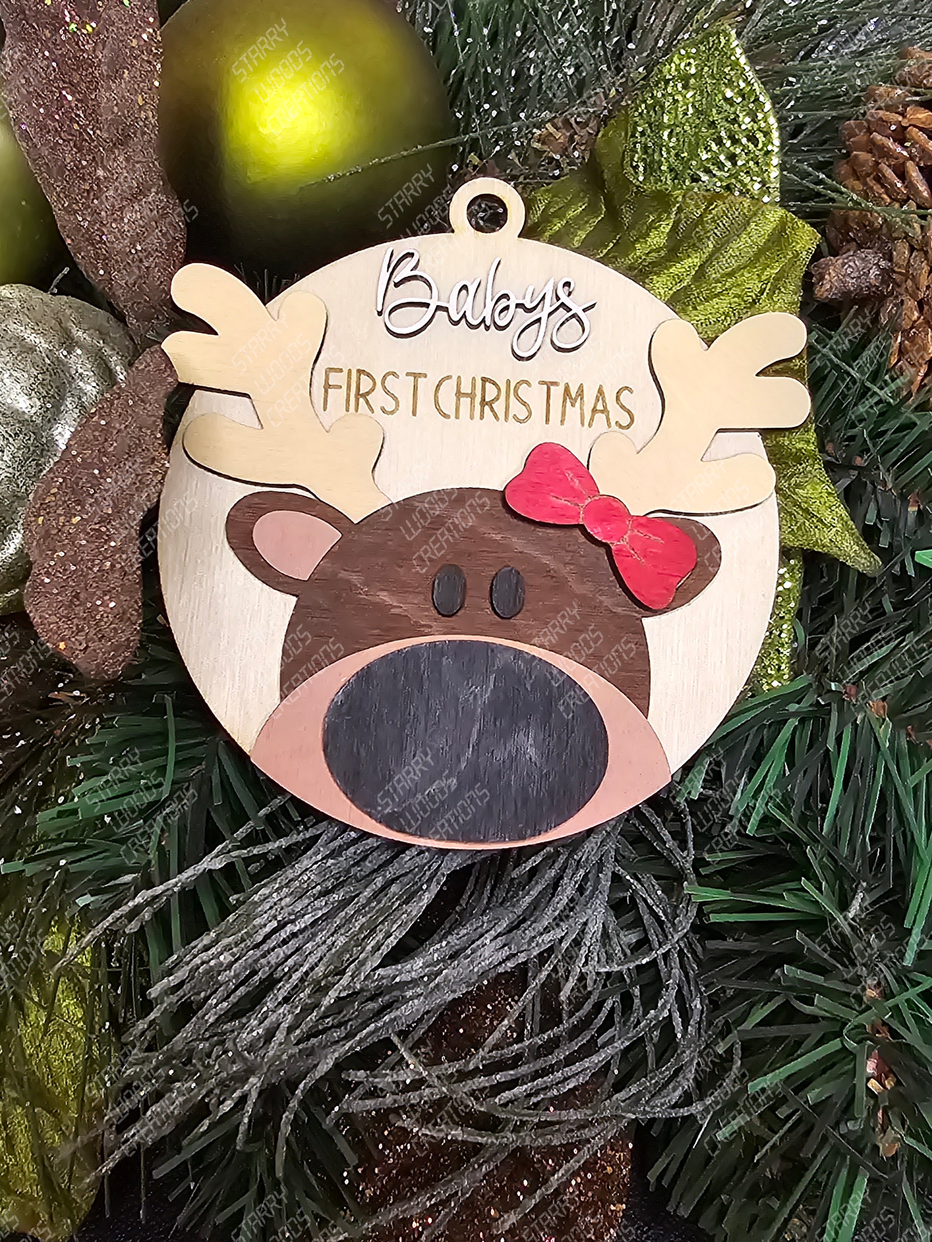 Baby's First Christmas Reindeer Ornament