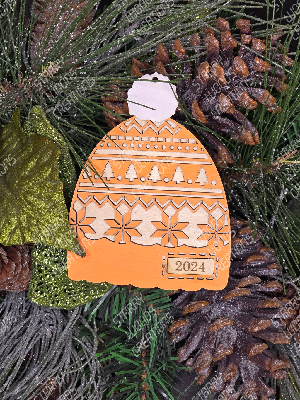 Pom Pom Toque Ornament