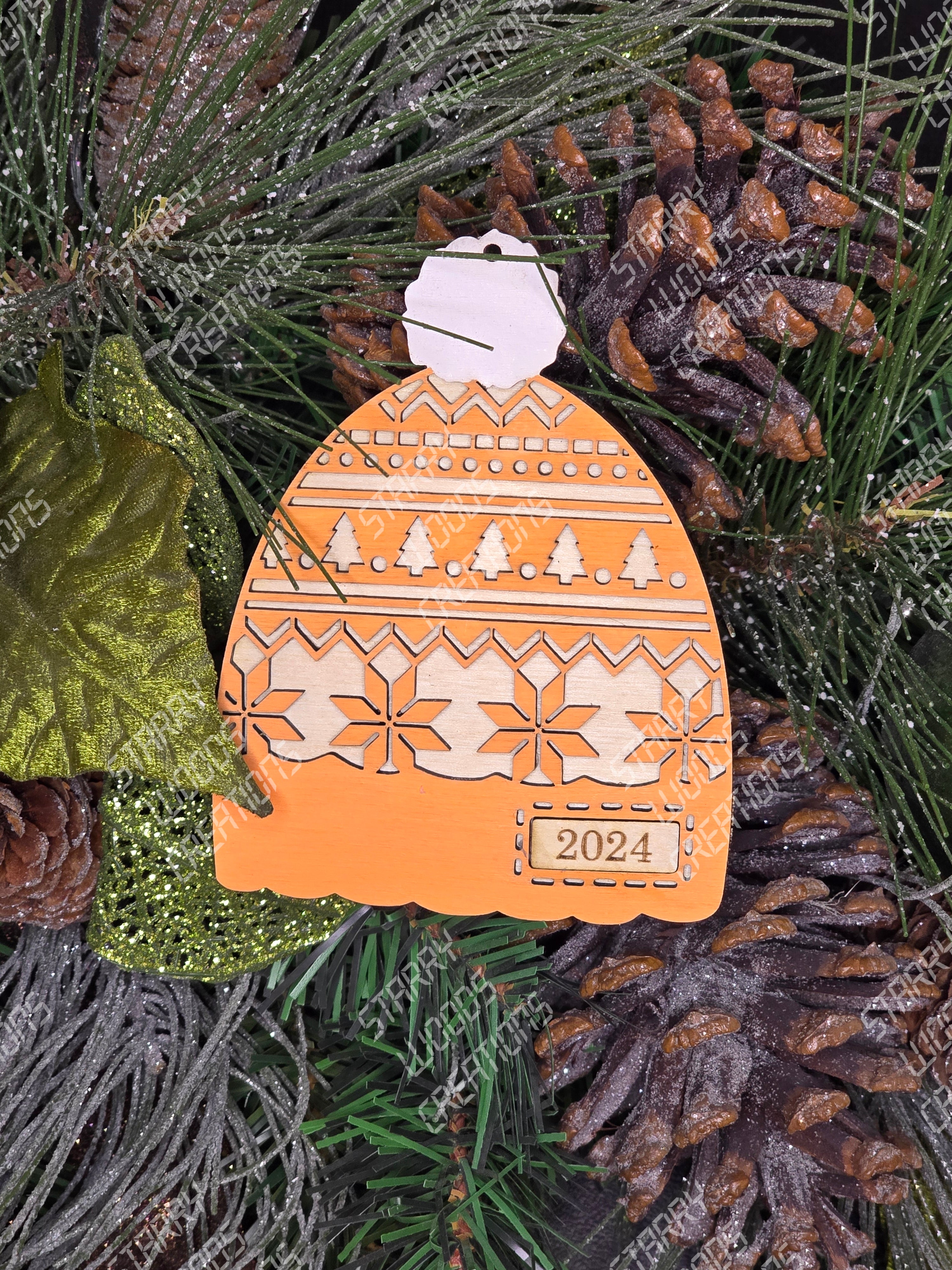 Pom Pom Toque Ornament