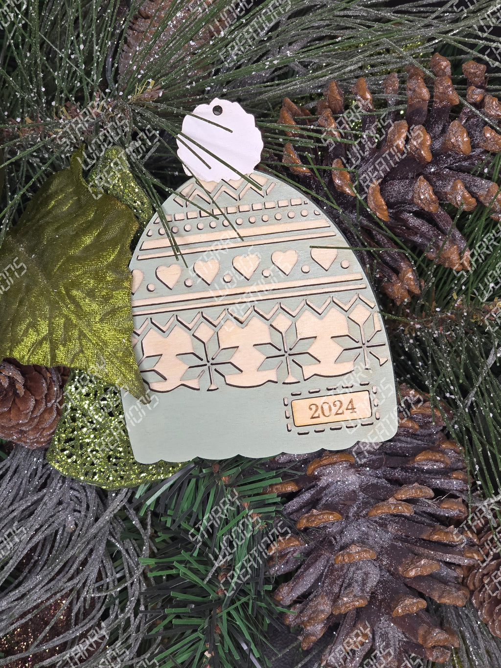 Pom Pom Toque Ornament