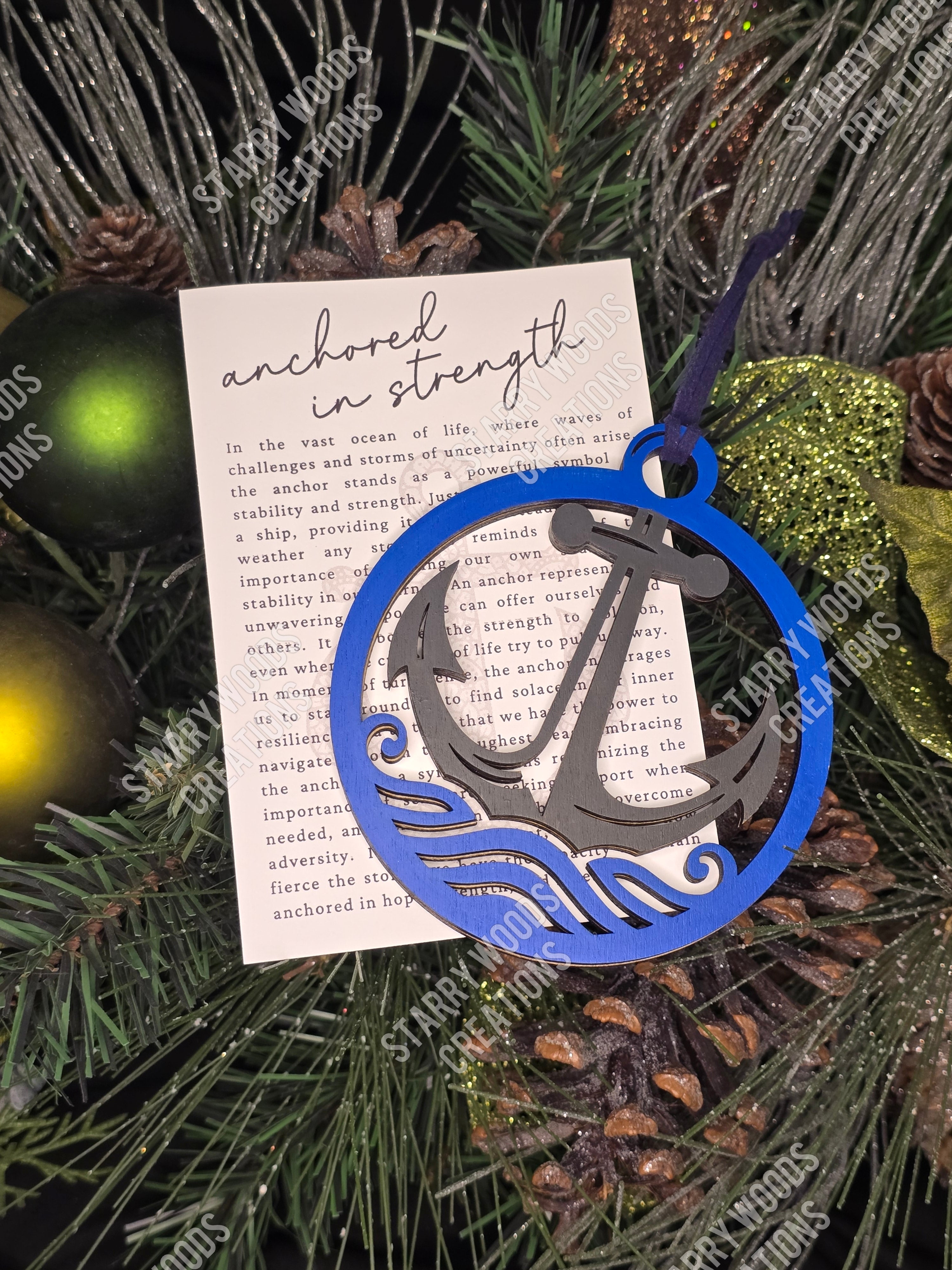 Anchored in Strength Ornament