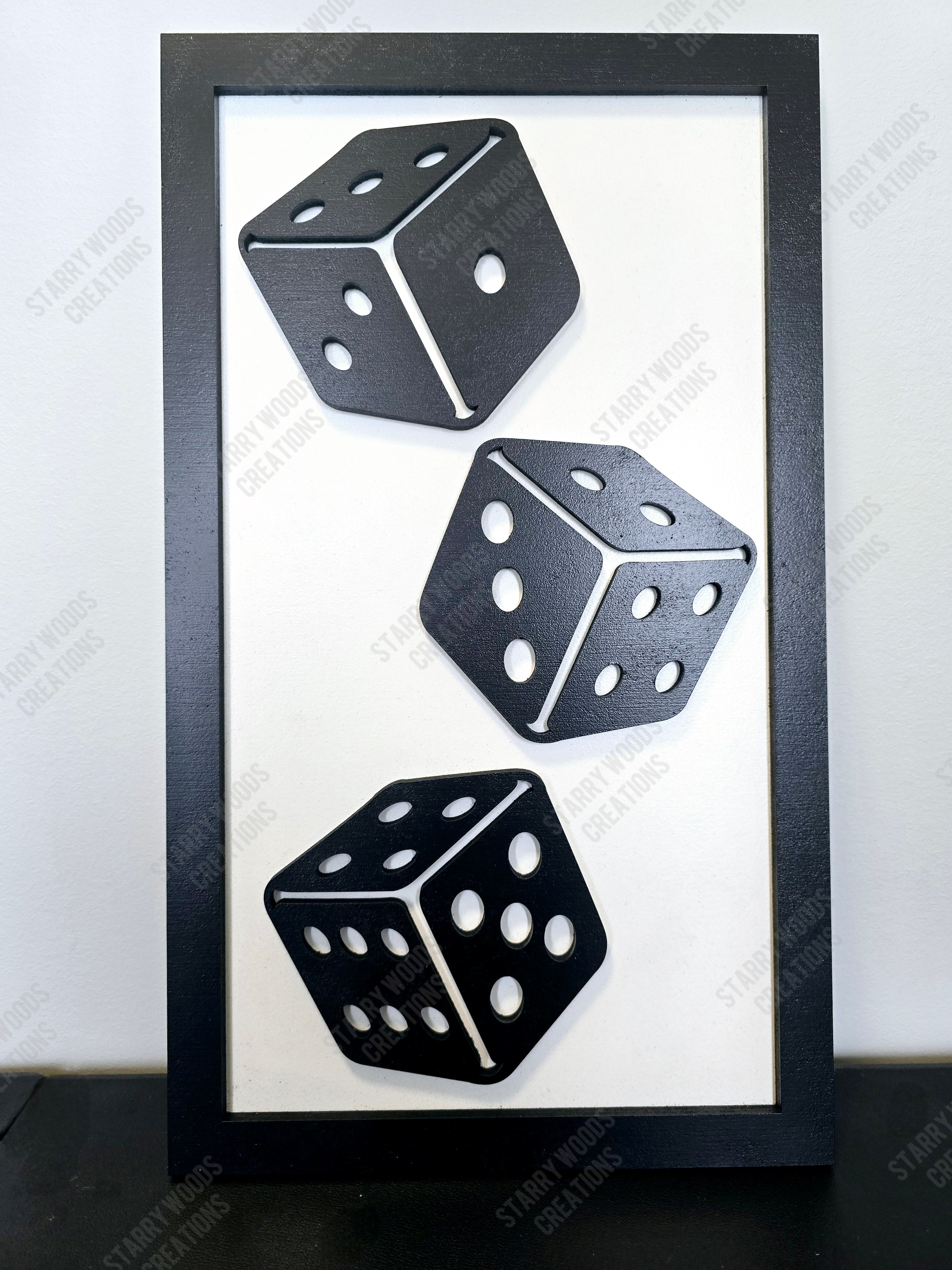 Stacked Dice Wall Art