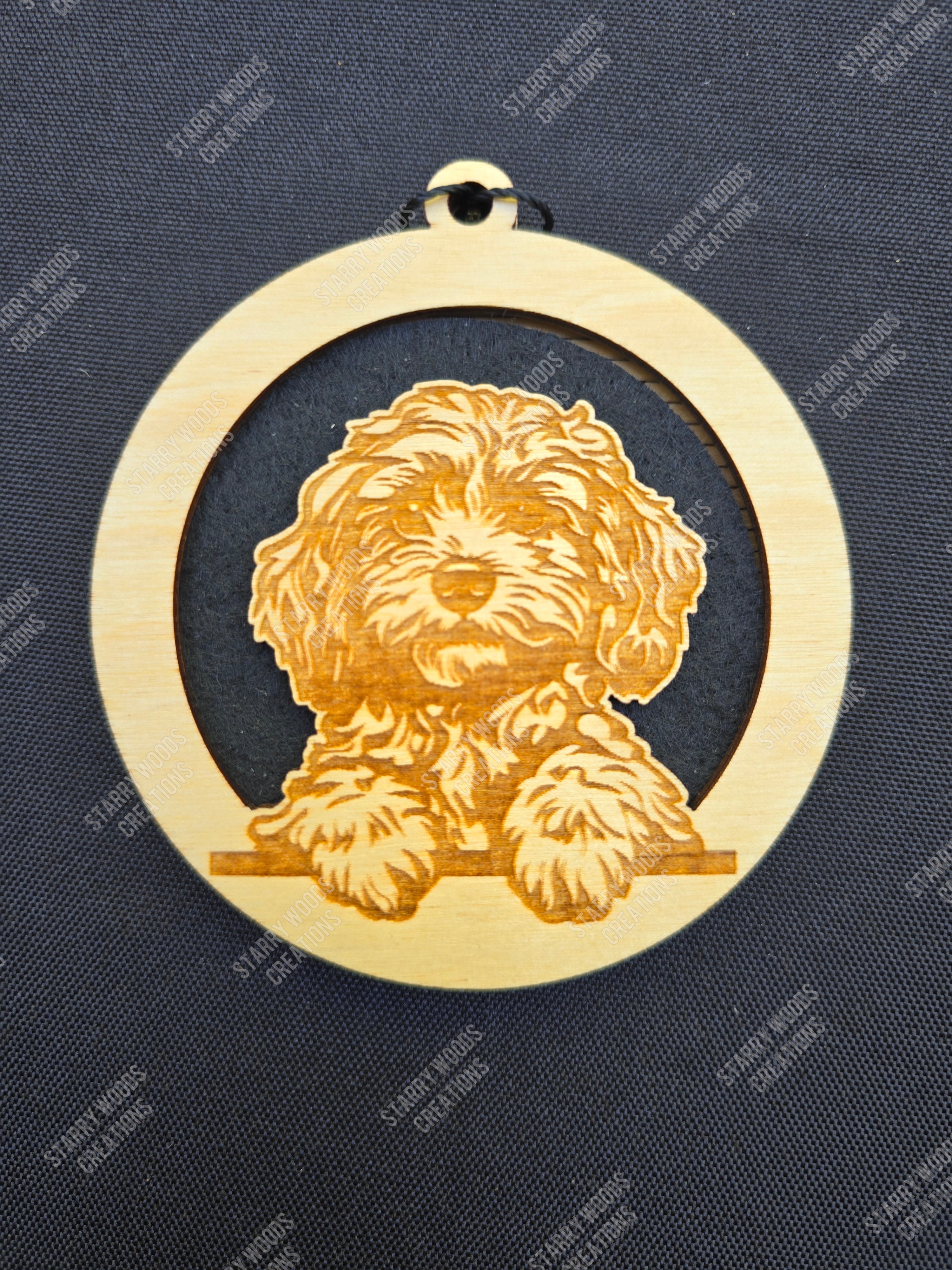 Peeking Dog Hanging Air Freshener