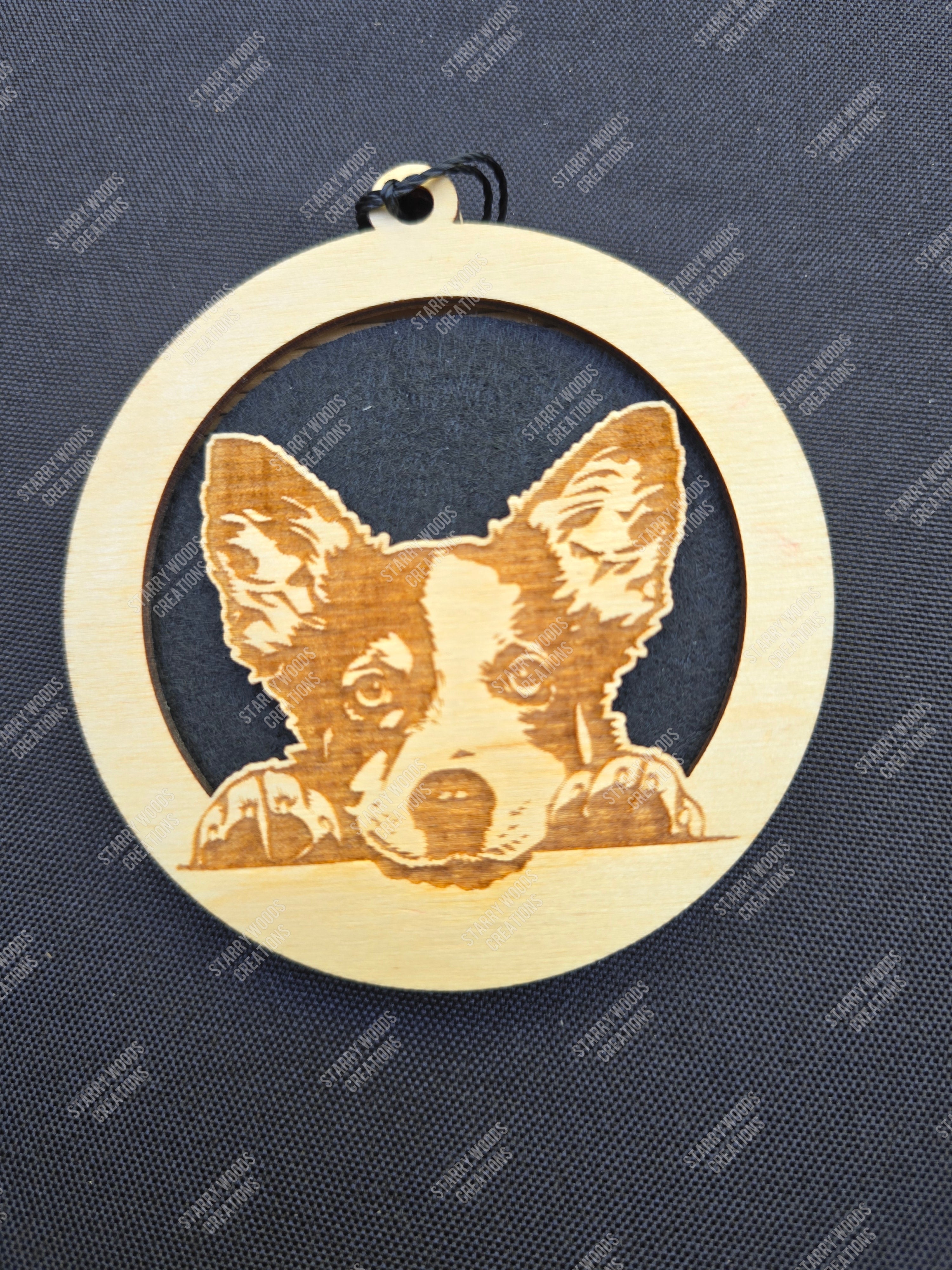 Peeking Dog Hanging Air Freshener