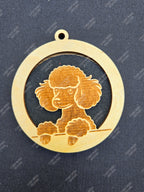 Peeking Dog Hanging Air Freshener