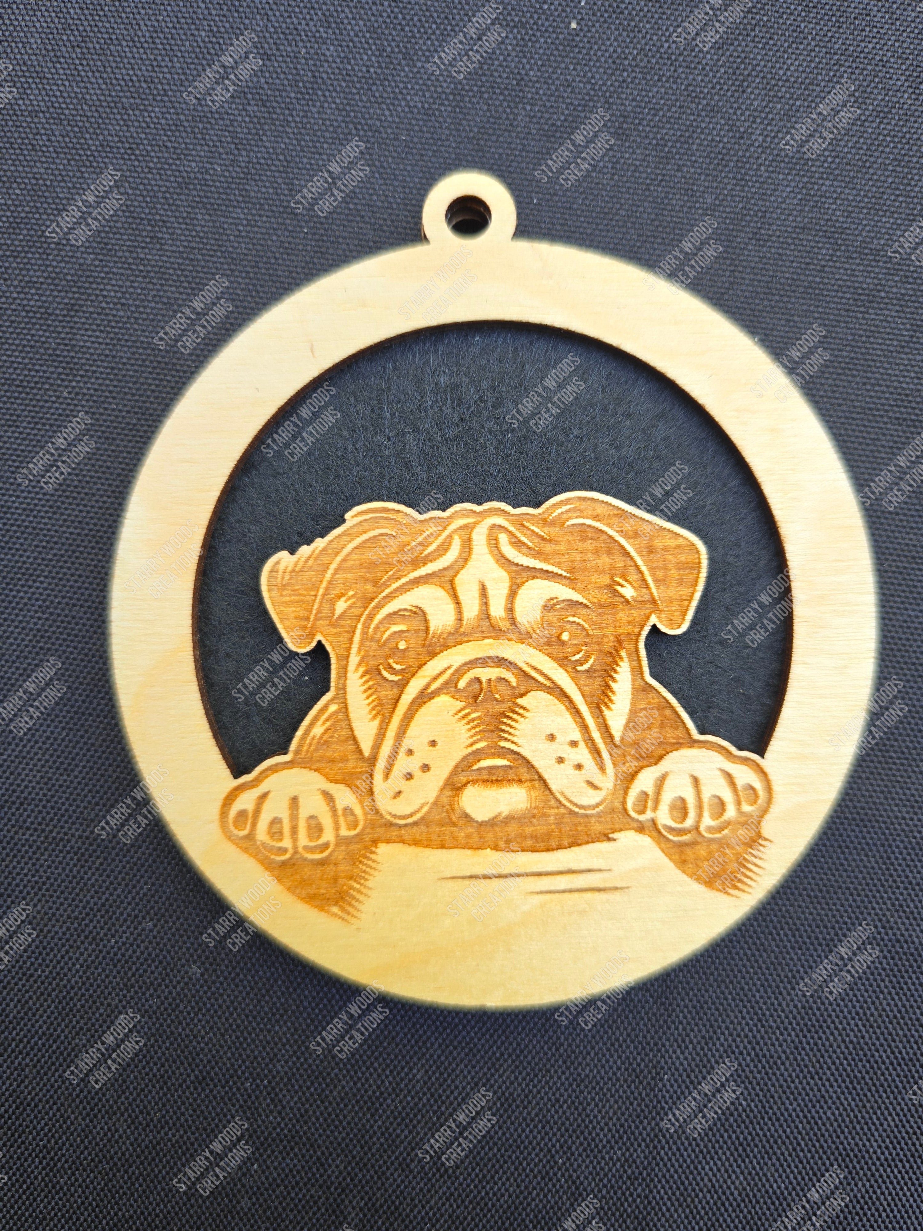 Peeking Dog Hanging Air Freshener