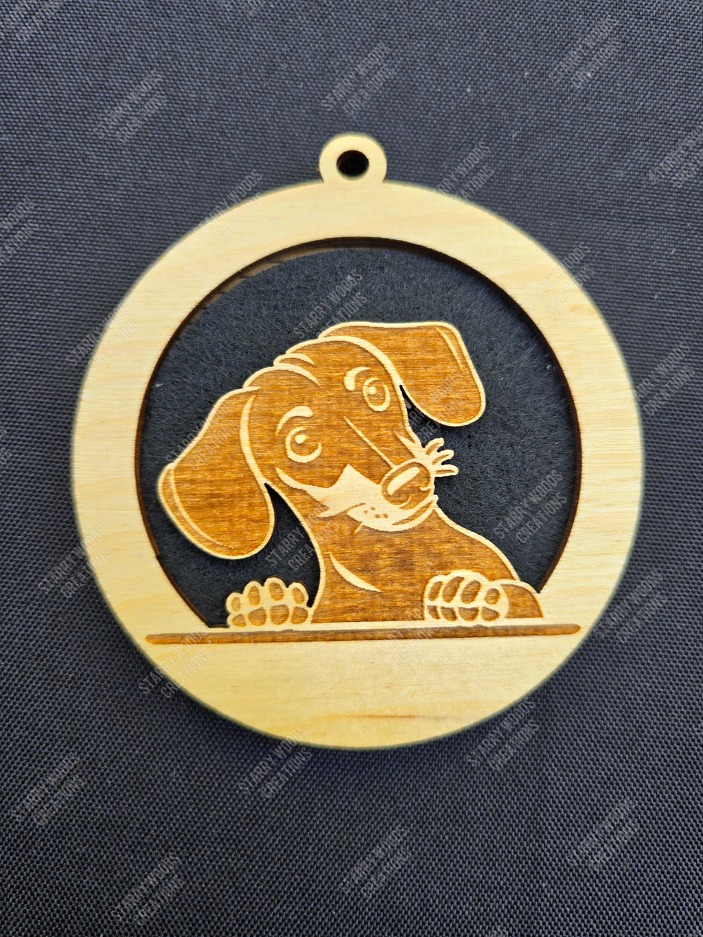 Peeking Dog Hanging Air Freshener