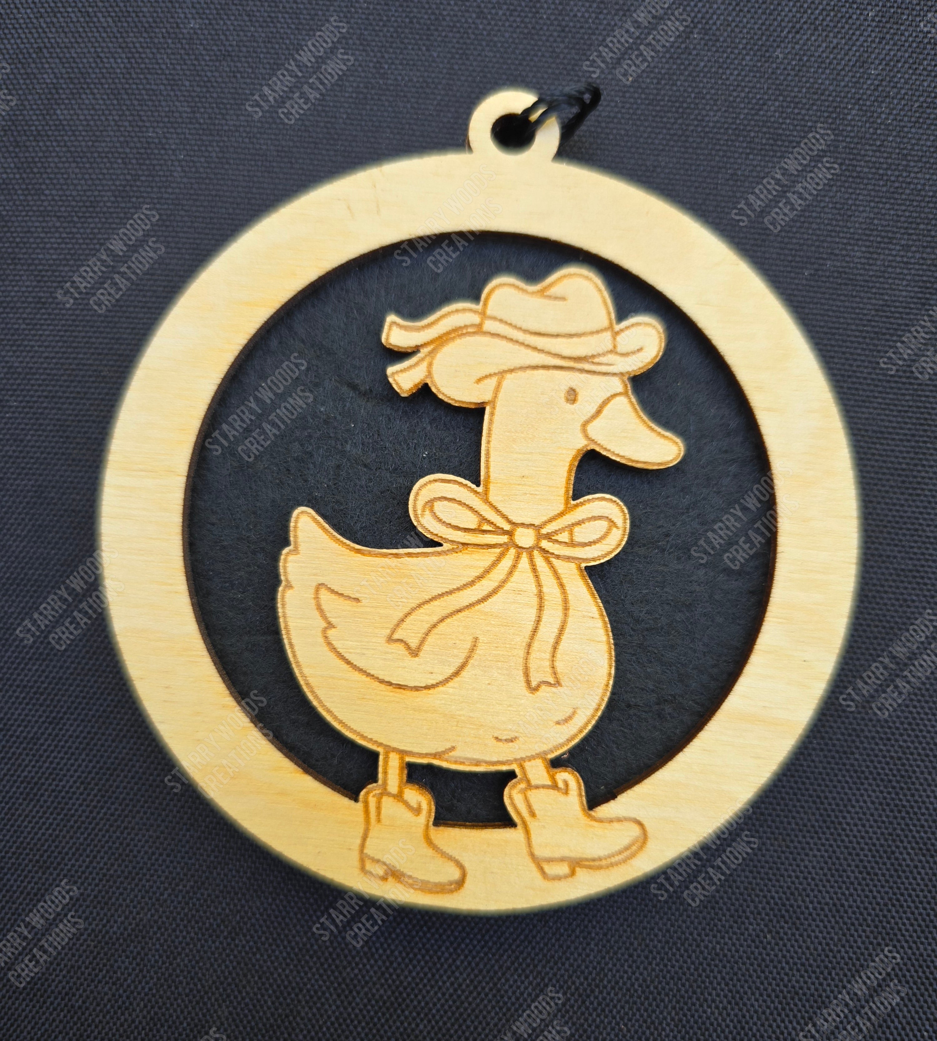 Goose Cowgirl Hanging Air Freshener