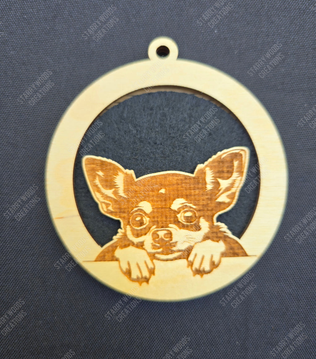 Peeking Dog Hanging Air Freshener