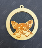 Peeking Dog Hanging Air Freshener