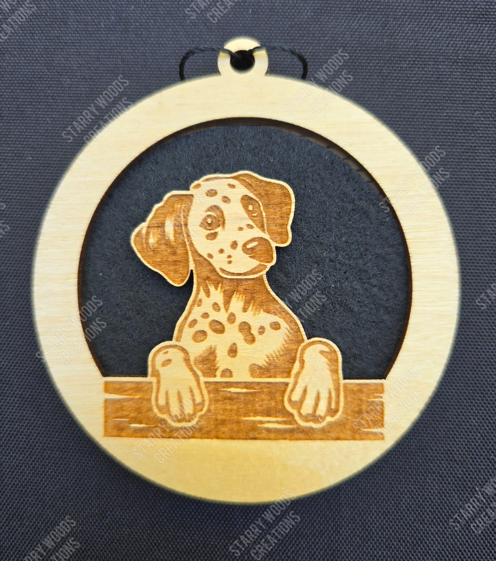 Peeking Dog Hanging Air Freshener