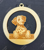 Peeking Dog Hanging Air Freshener