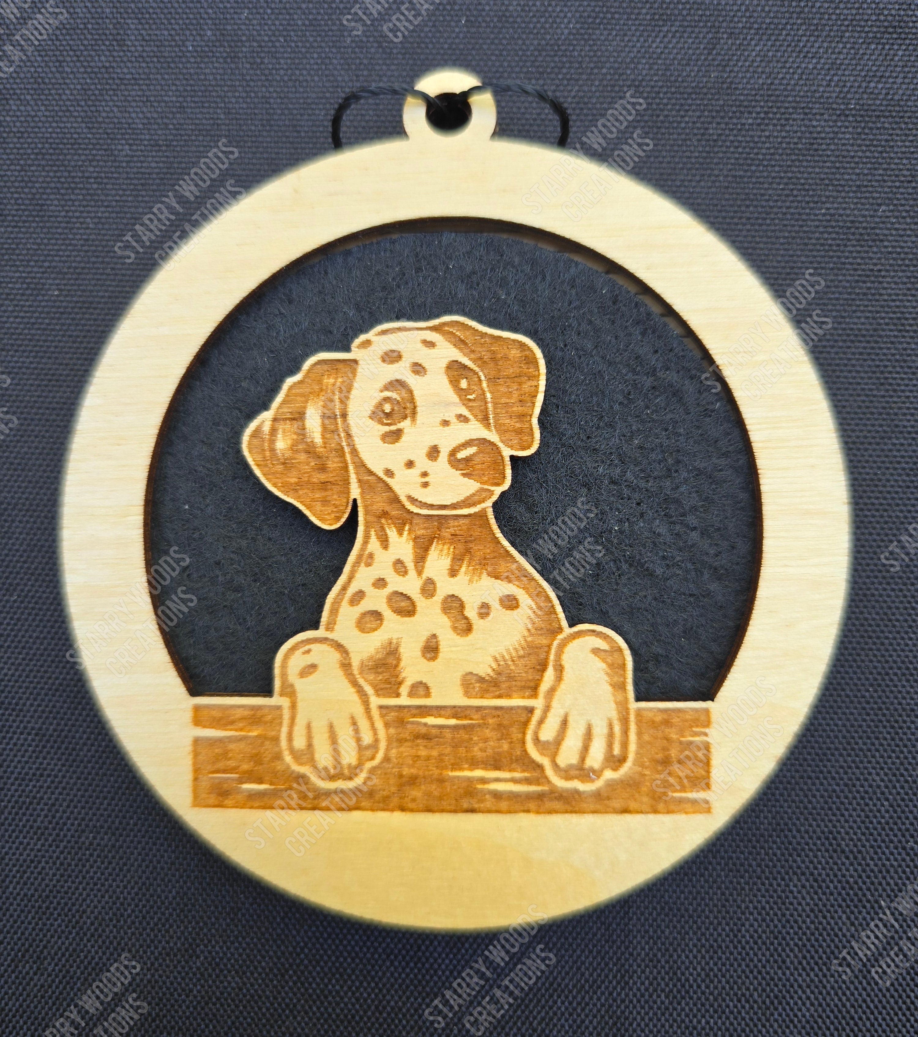 Peeking Dog Hanging Air Freshener