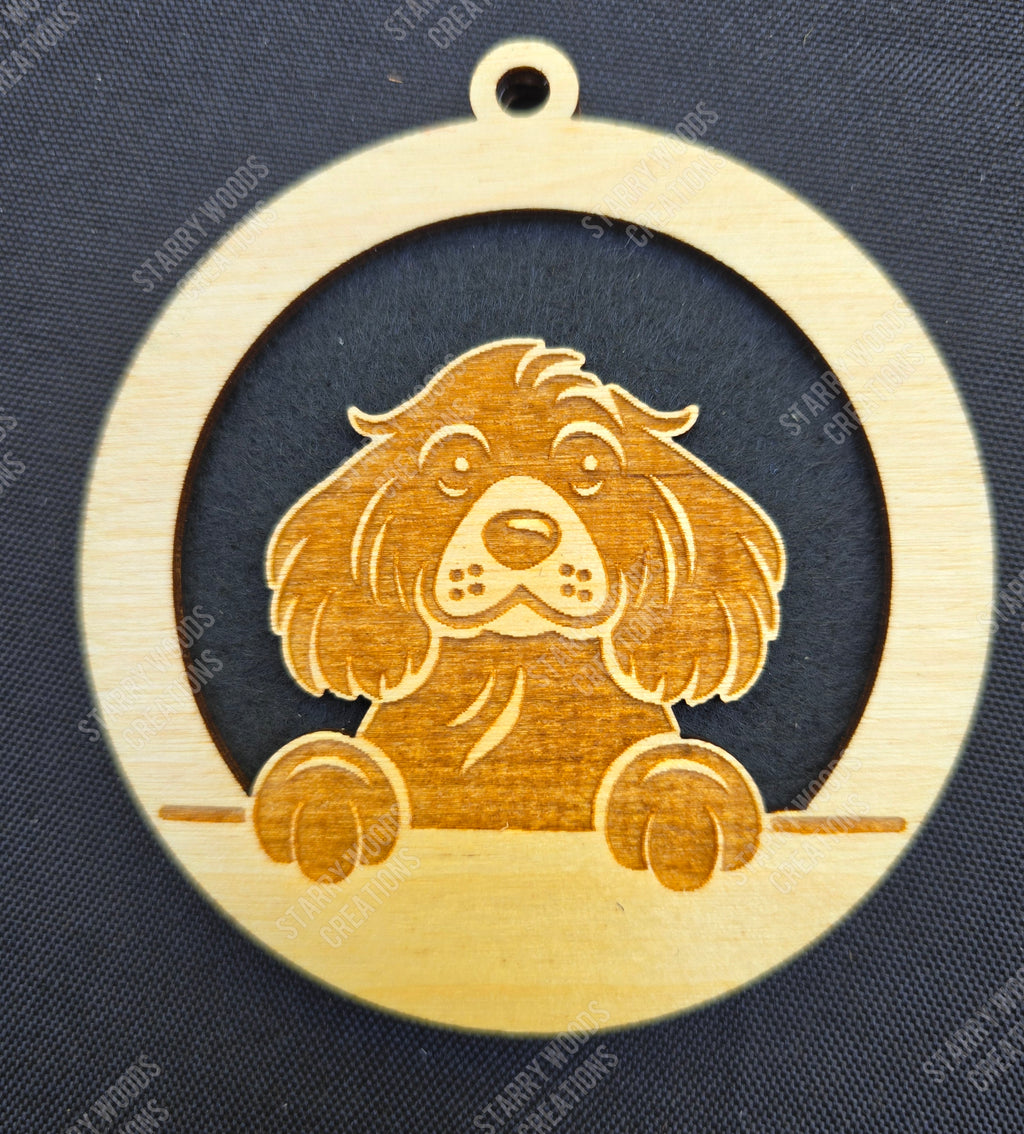 Peeking Dog Hanging Air Freshener