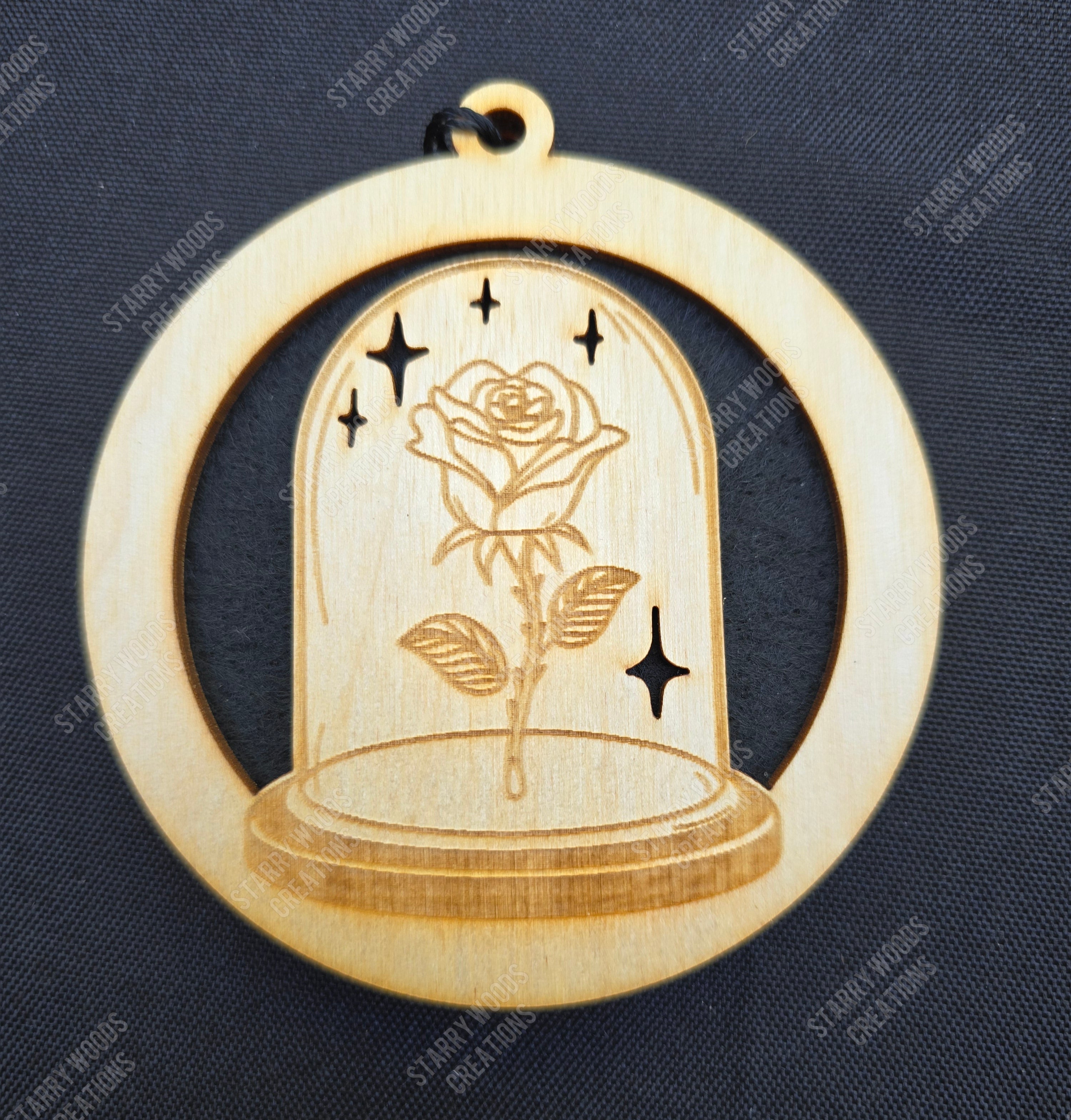 Encased Rose Hanging Air Freshener