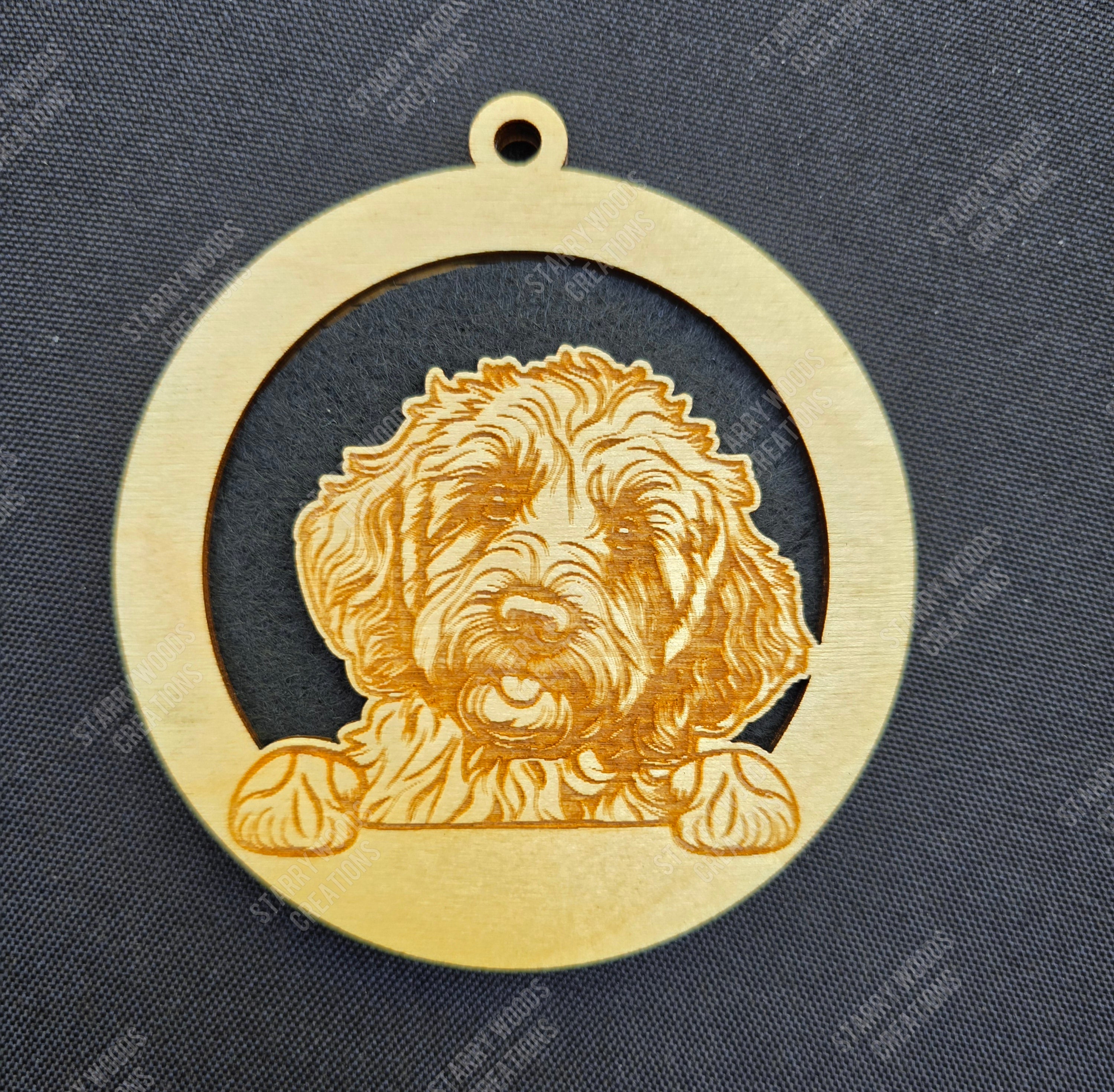 Peeking Dog Hanging Air Freshener