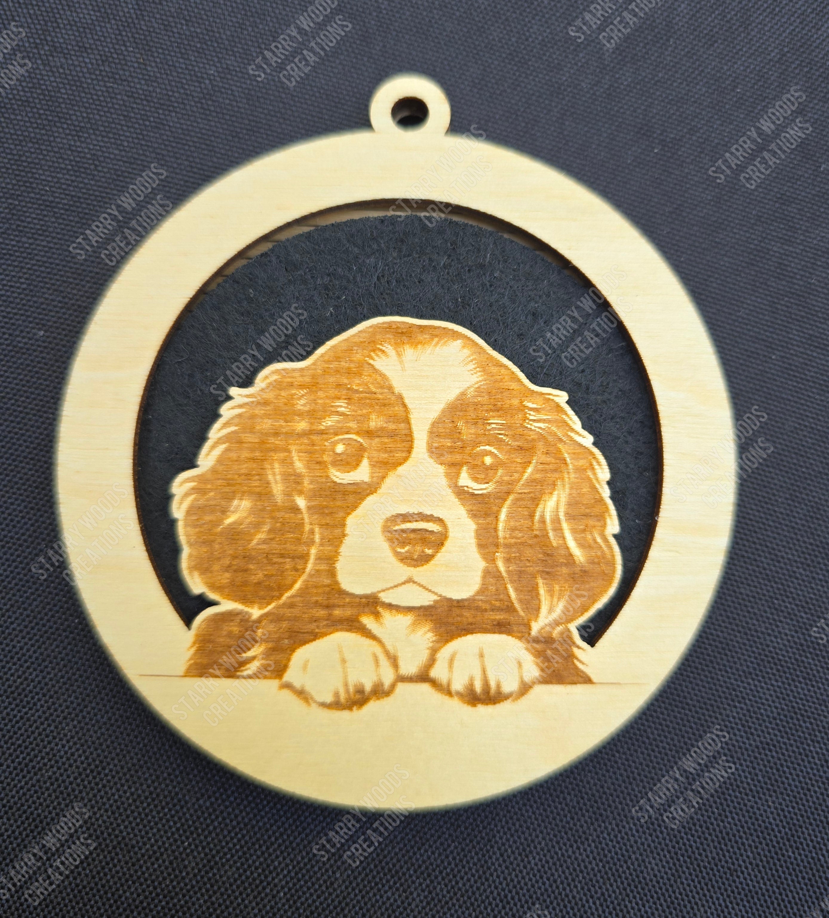 Peeking Dog Hanging Air Freshener