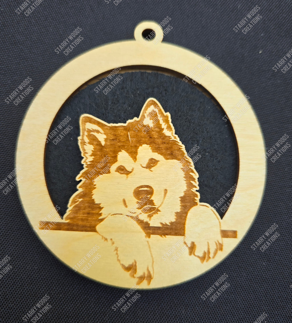 Peeking Dog Hanging Air Freshener