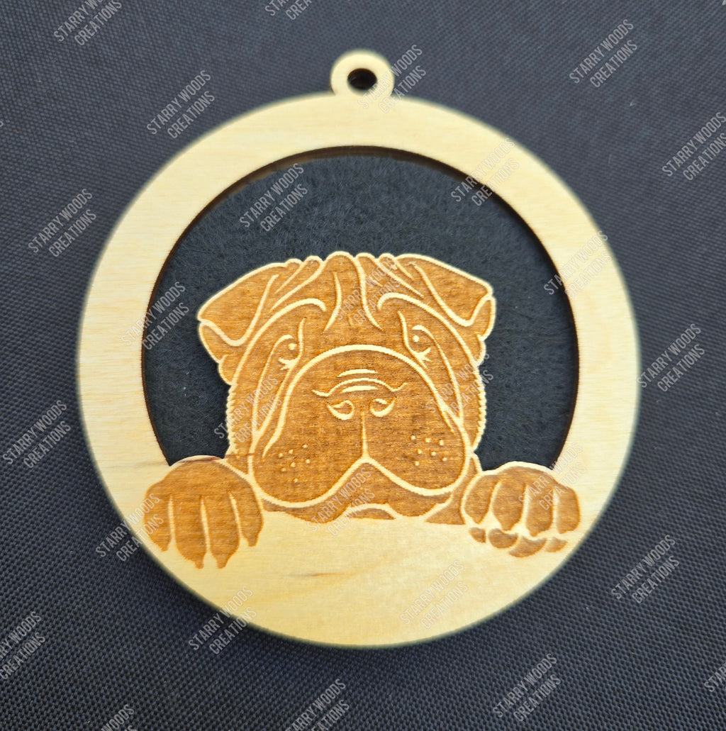 Peeking Dog Hanging Air Freshener