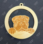 Peeking Dog Hanging Air Freshener