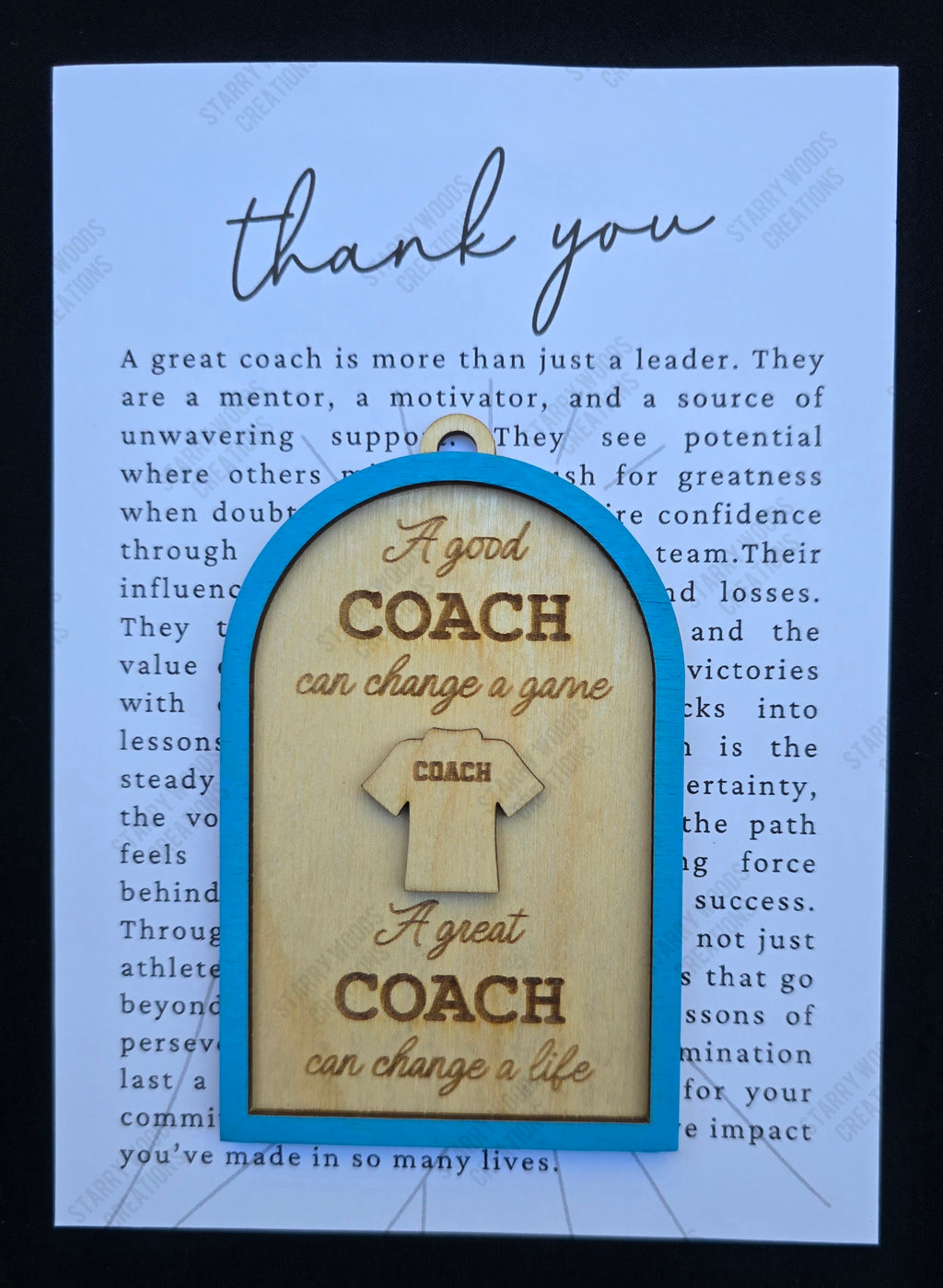 Thank You Coach Ornament