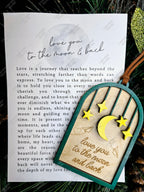 Love You to the Moon and Back Story Card Ornament