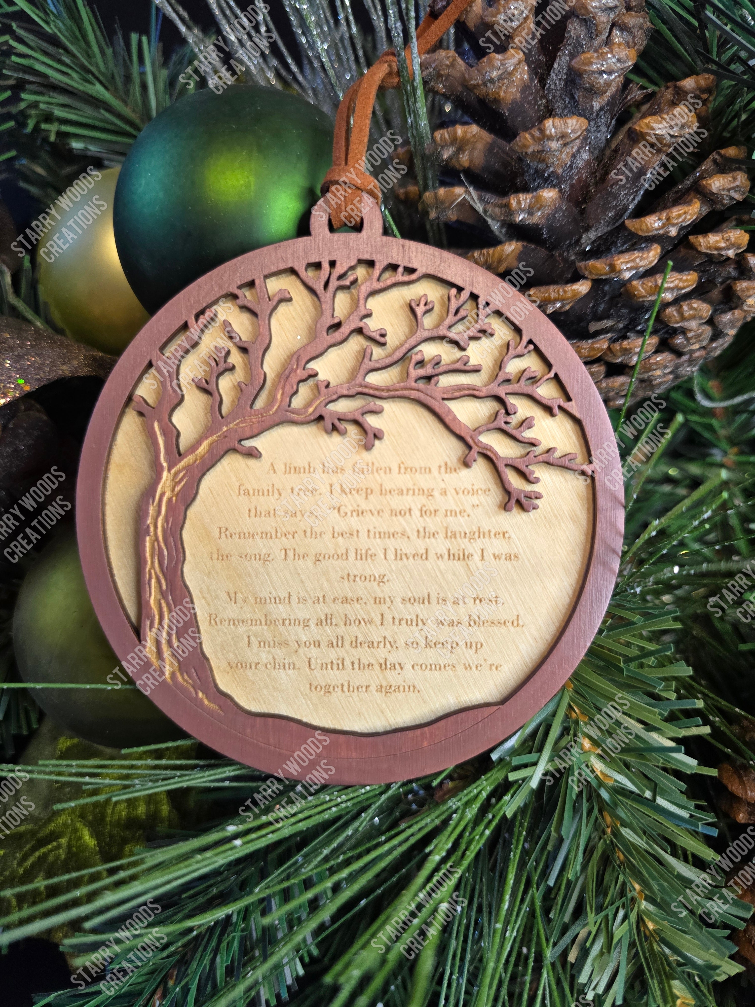 Fallen Limb Memorial Ornament