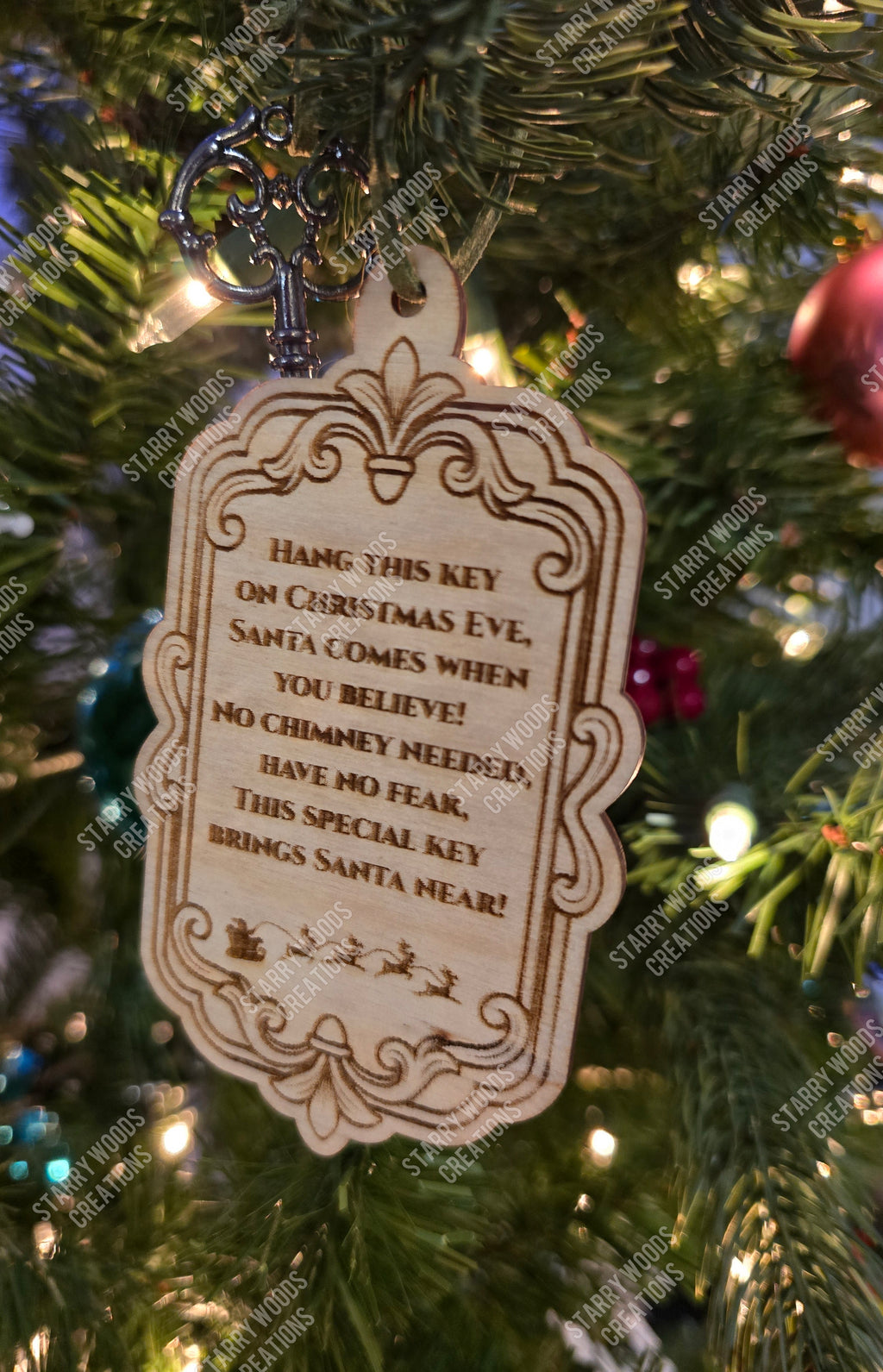 Santa Key Ornament