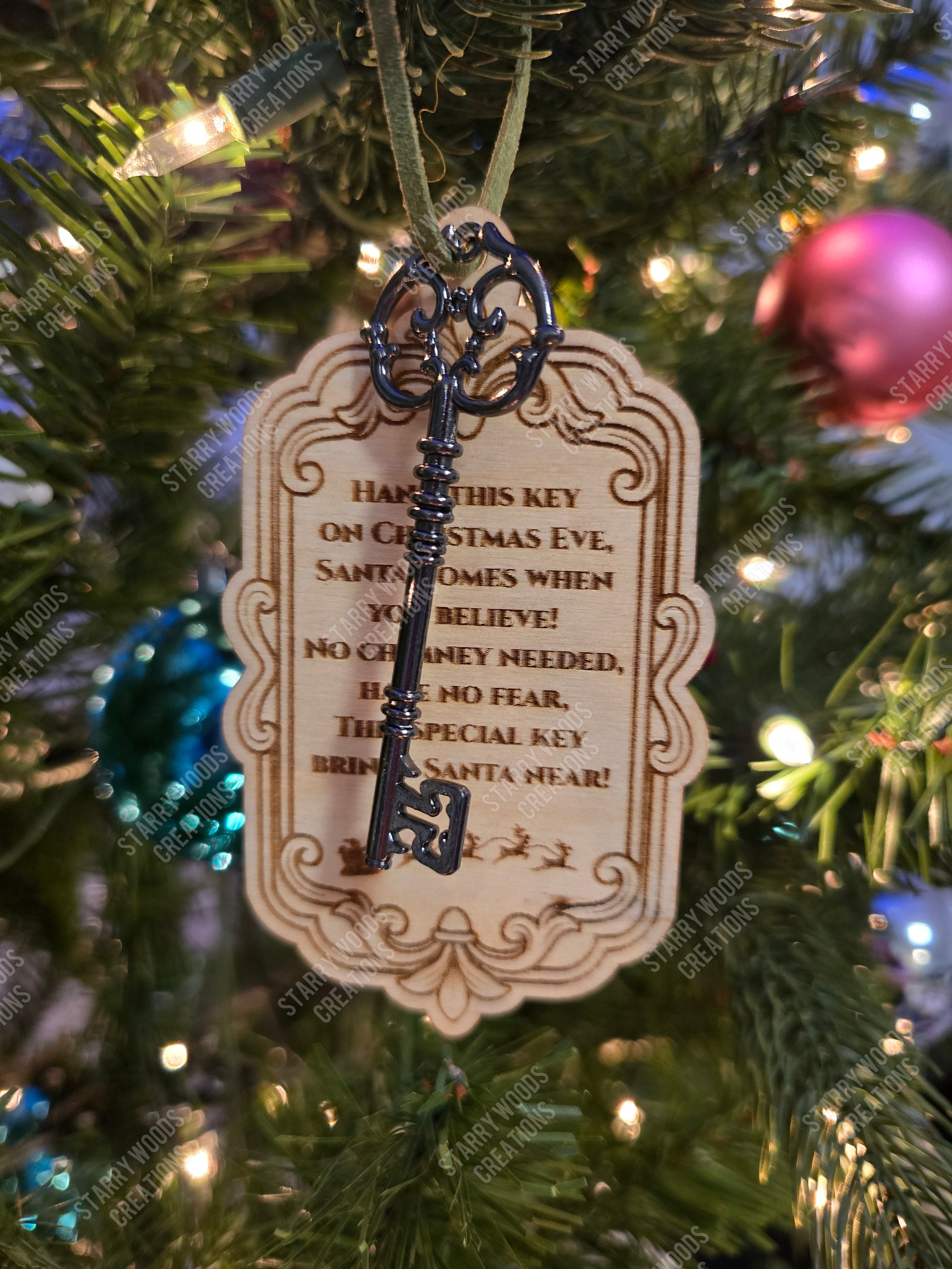 Santa Key Ornament