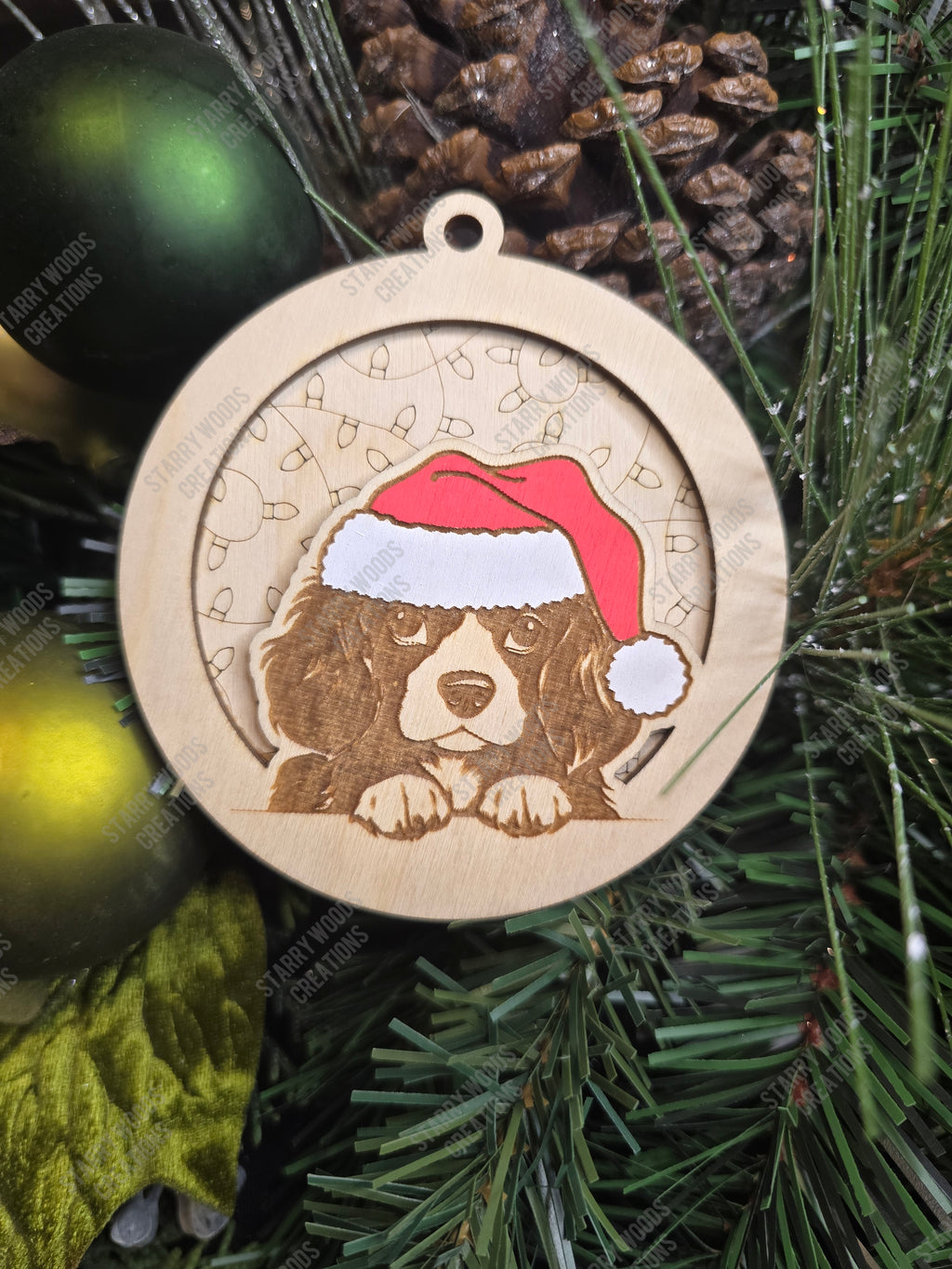 Peeking Dog Ornaments
