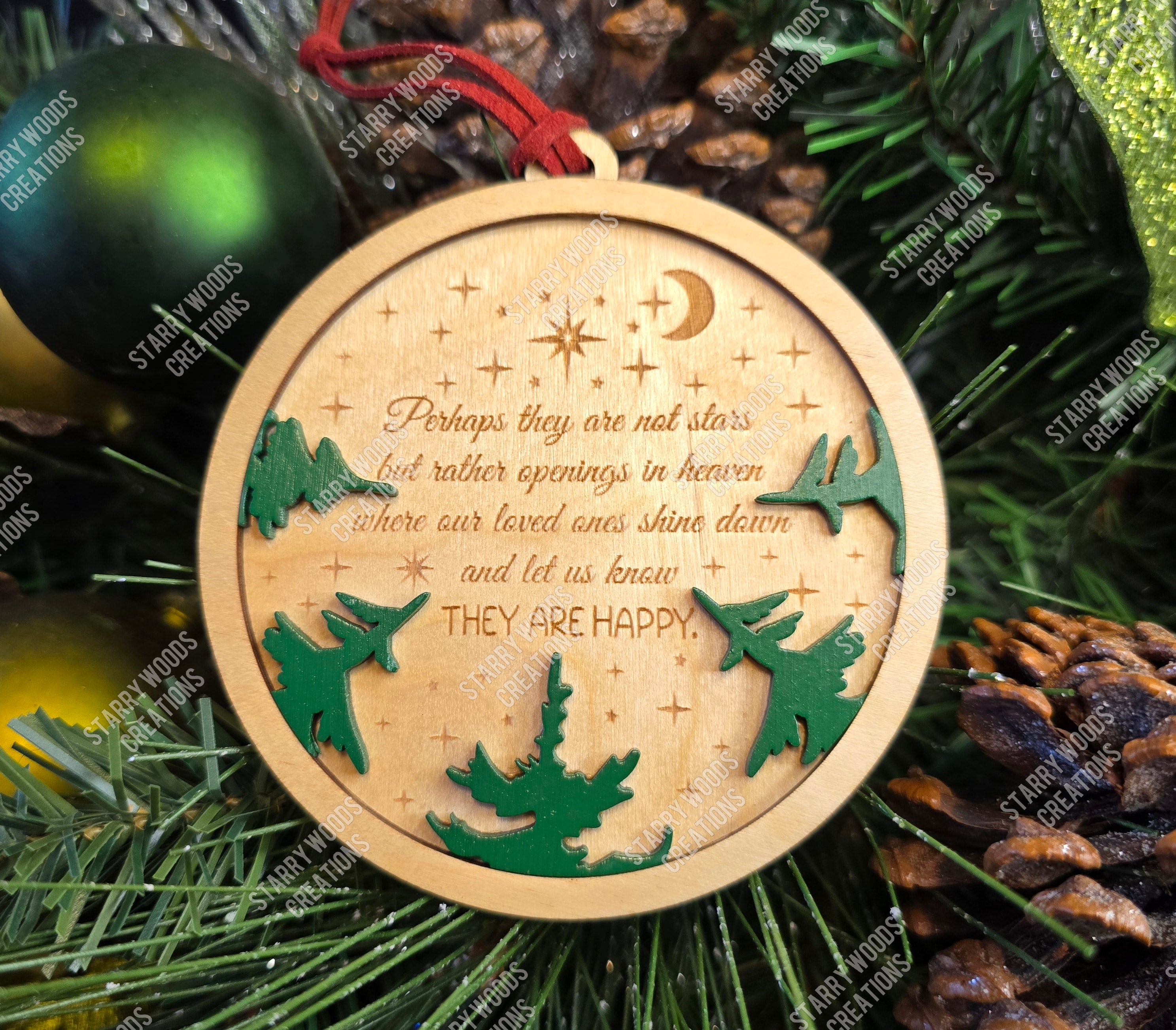 Openings in Heaven Memorial Ornament